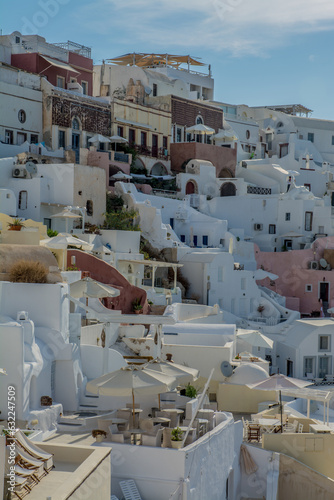 views of the village of Oia in Santorini