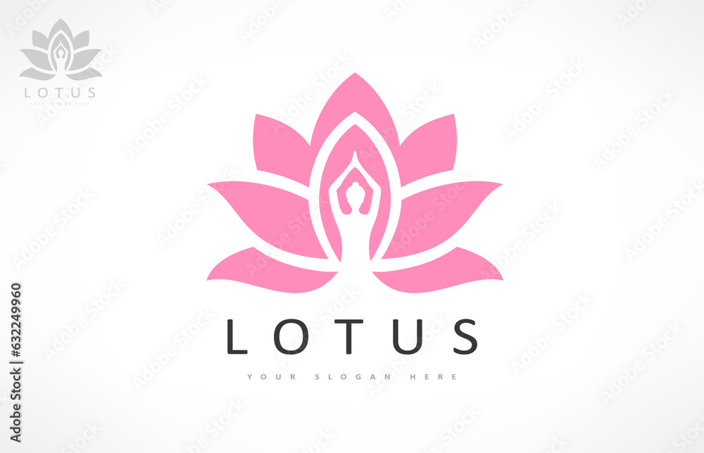 Lotus flower logo vector design Lotus flower logo vector design