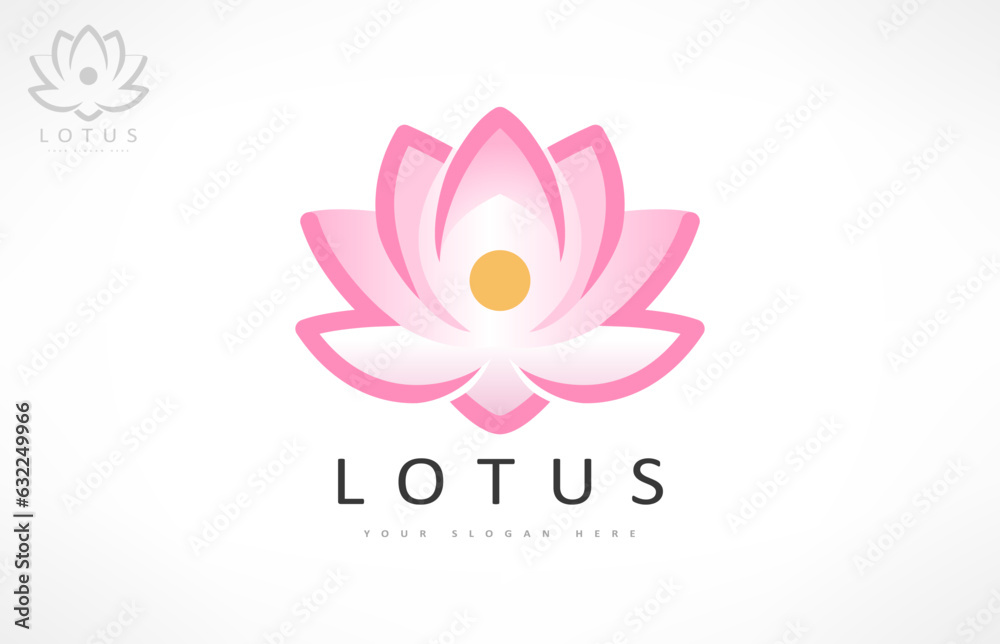 Lotus flower logo vector design Lotus flower logo vector design