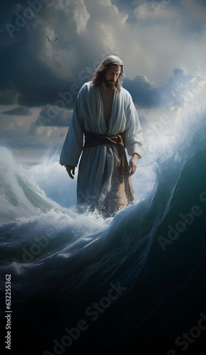 Jesus Walking in Water