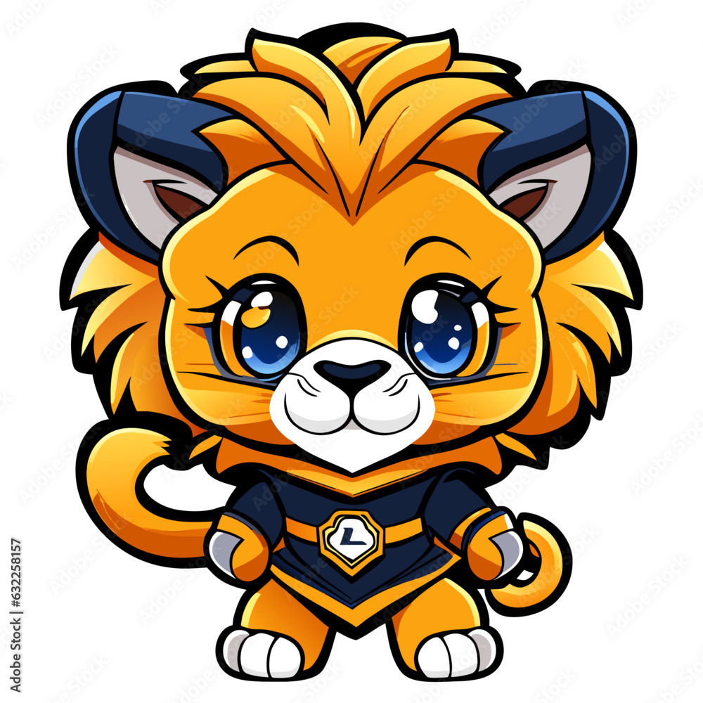 a cute lion a cute lion