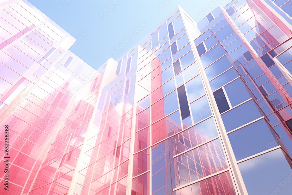 Abstract architecture in the city. AI generated Abstract architecture in the city. AI generated