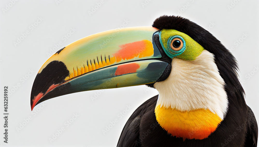 Naklejka premium Colorful Toucan