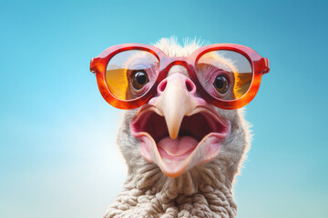 Gobble with Glee: Amusing Turkey Portrait