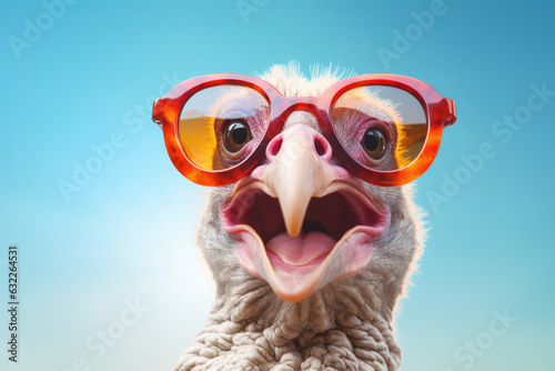 Gobble with Glee: Amusing Turkey Portrait