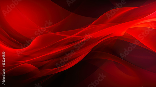 Dynamic and Smooth Curves on Dark Gradient Background for Graphic Art and Web Design Motion Wallpaper, Banner, or Presentation AI Generative
