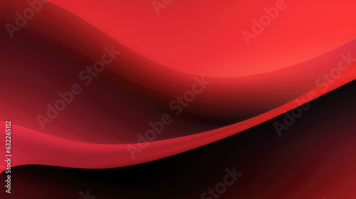 Red and Black Gradient Background with a Wave Pattern A Stunning and Versatile Abstract Design AI Generative