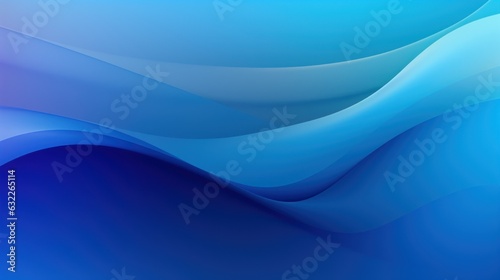 Abstract Blue Color Gradient Vignette AI Generated