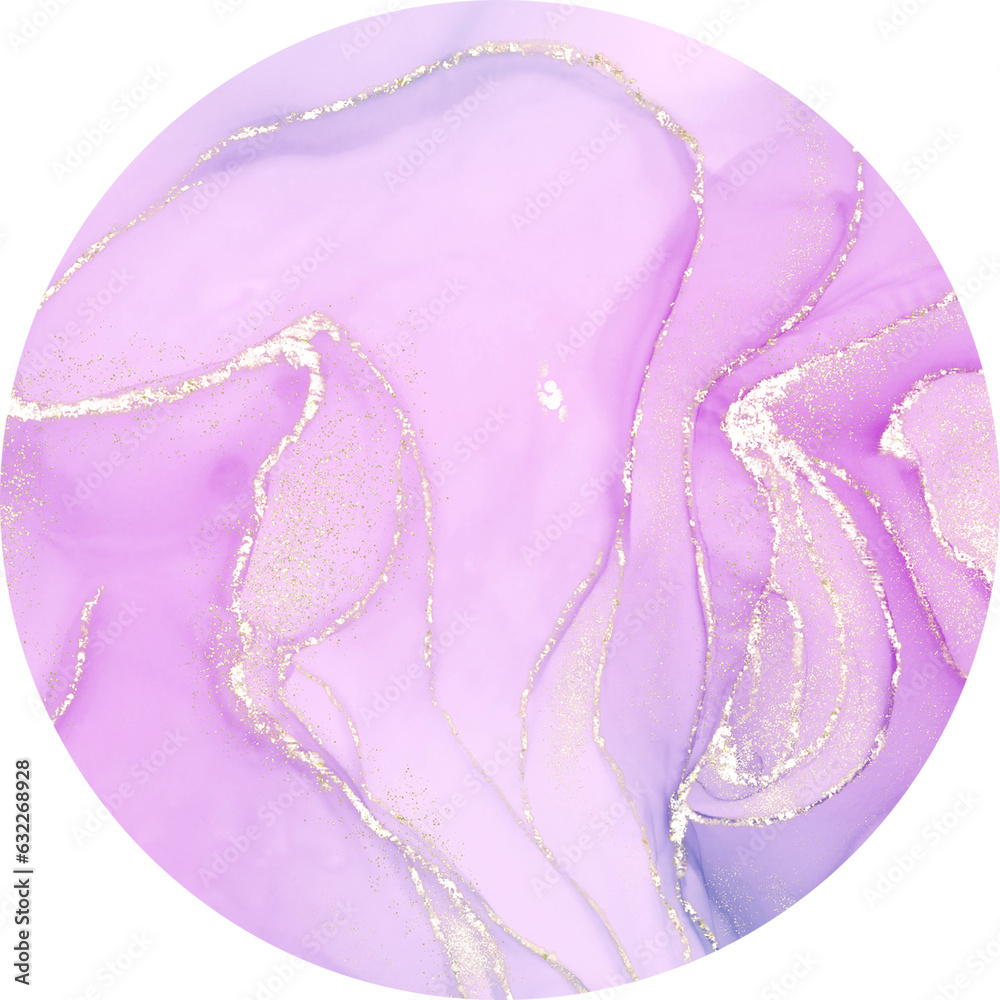Pastel abstract alcohol ink circle cover background