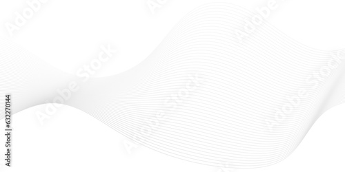 Abstract white blend wave lines and technology background. Modern white flowing wave lines and glowing moving lines. Futuristic technology and sound wave lines background. 