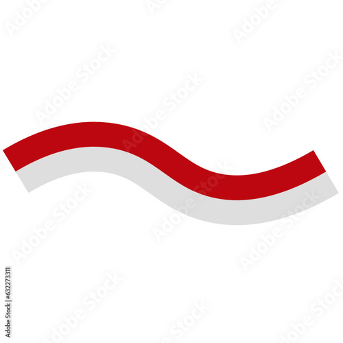 Indonesia flag festive vector illustration