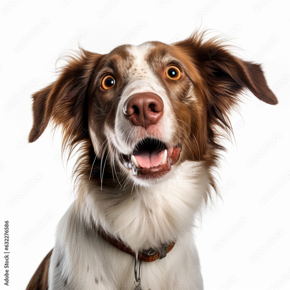 Clipart - a cute dog staring directly at the camera