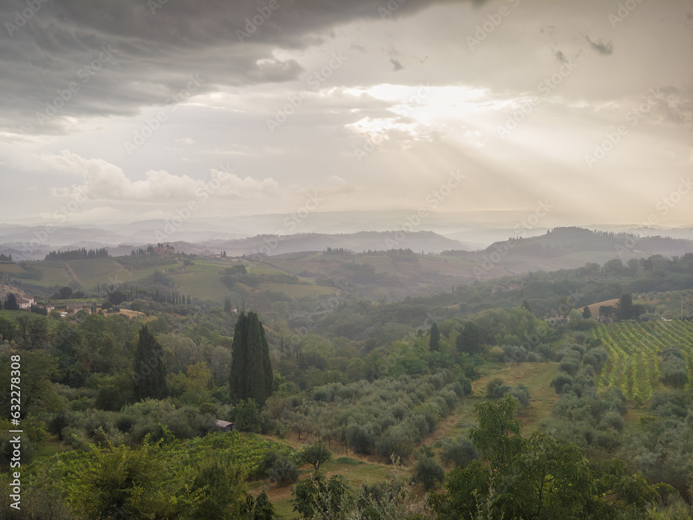 Landscape near San Gimignano, Tuscany, Italy