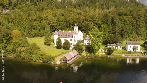 Flying over the Lake of Hallstatt. It was a late Summer day in September. Hallstatt is known to be the oldest Salt mining site starting 7000 years ago. That's how it got its riches in past times.
