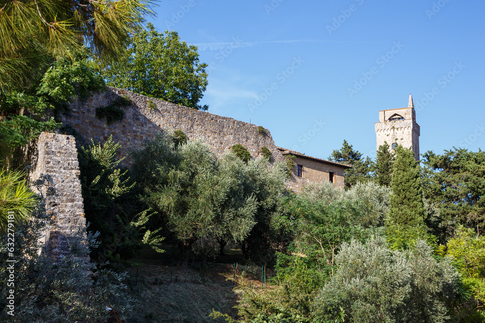 landscapes of Italy. medieval San Gimignano - Tuscany