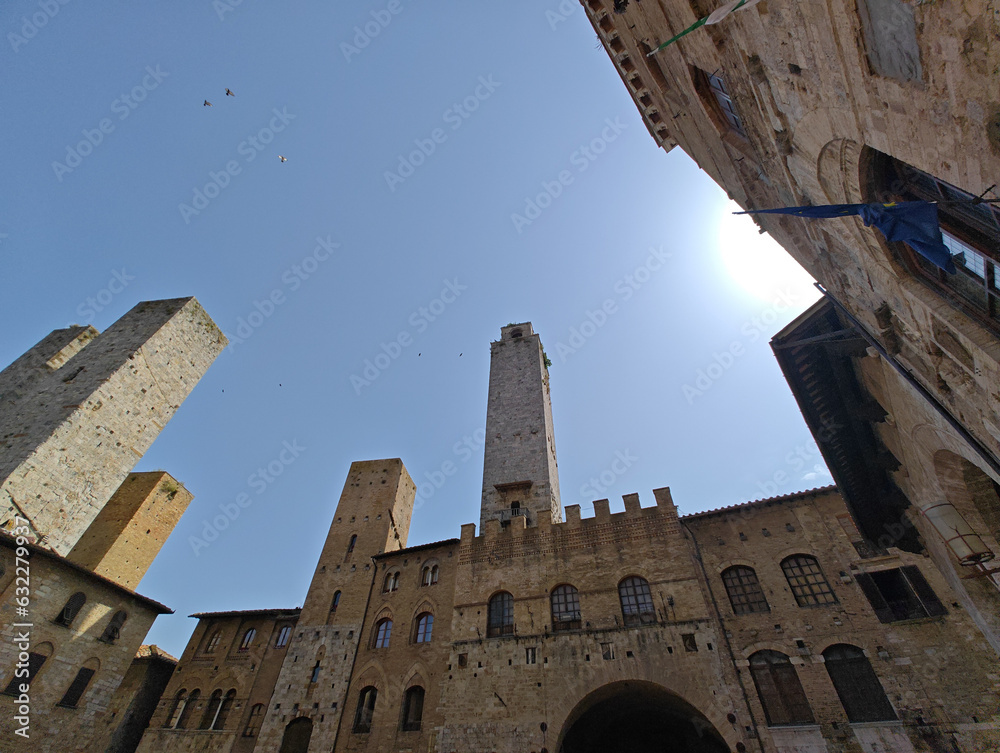 famous old town of san gimignano - italy
