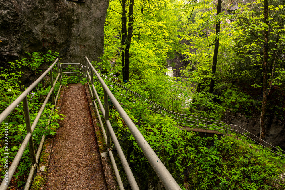 Fototapeta premium Salzachklamm bei Golling, Salzburg, Österreich