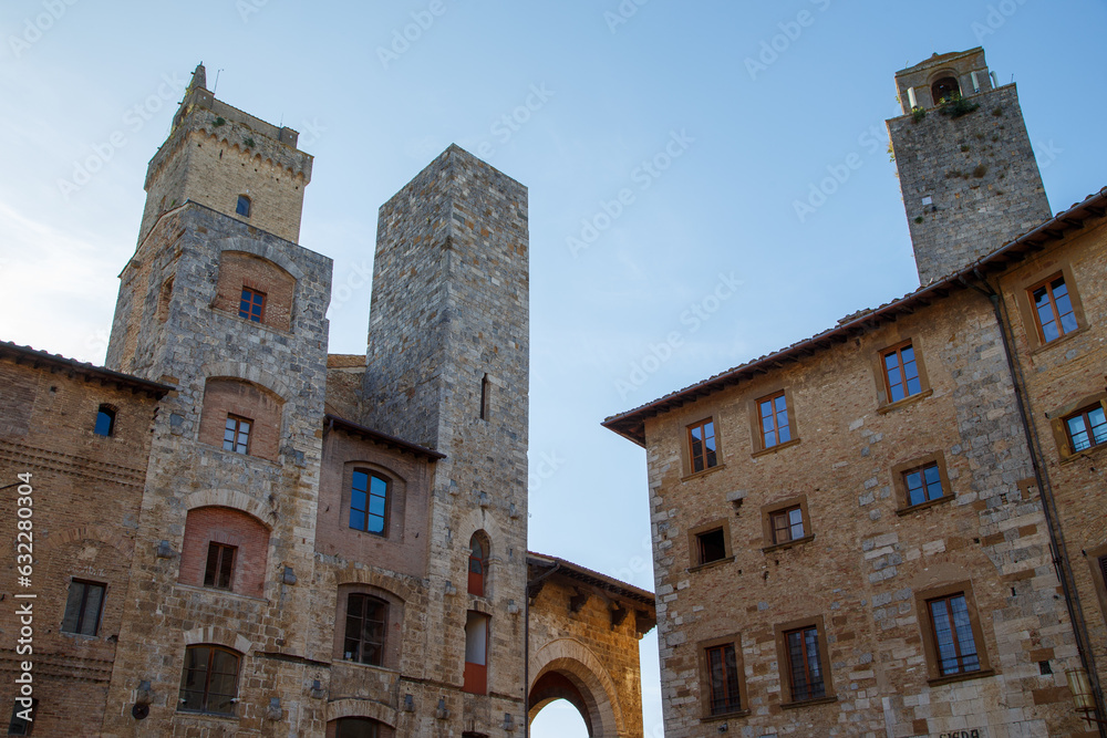 famous old town of san gimignano - italy