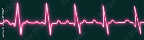 Purple neon heartbeat line icon isolated on blue grid background. Heartbeat line, Pulse trace, ECG or EKG Cardio graph symbol for Healthy and Medical Analysis. vector illustration