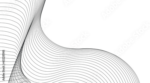 minimal round lines abstract tech background. Abstract wave element for design. Digital frequency track equalizer. Stylized line art background