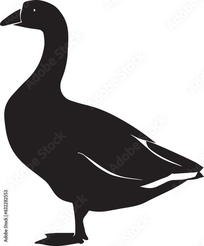 Goose Vector silhouette illustration