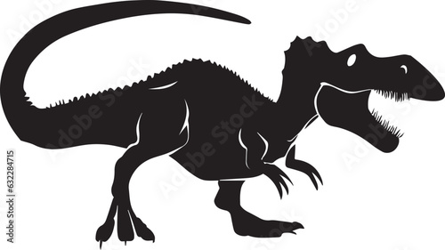 Dinosaur vector silhouette illustration 