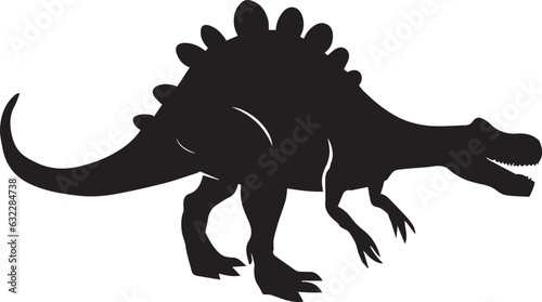 Dinosaur vector silhouette illustration 
