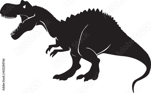 Dinosaur vector silhouette illustration 