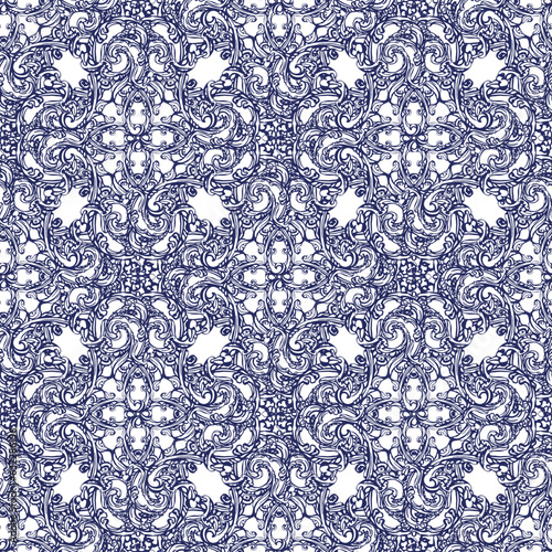 Fotobehang Azulejos - seamless pattern