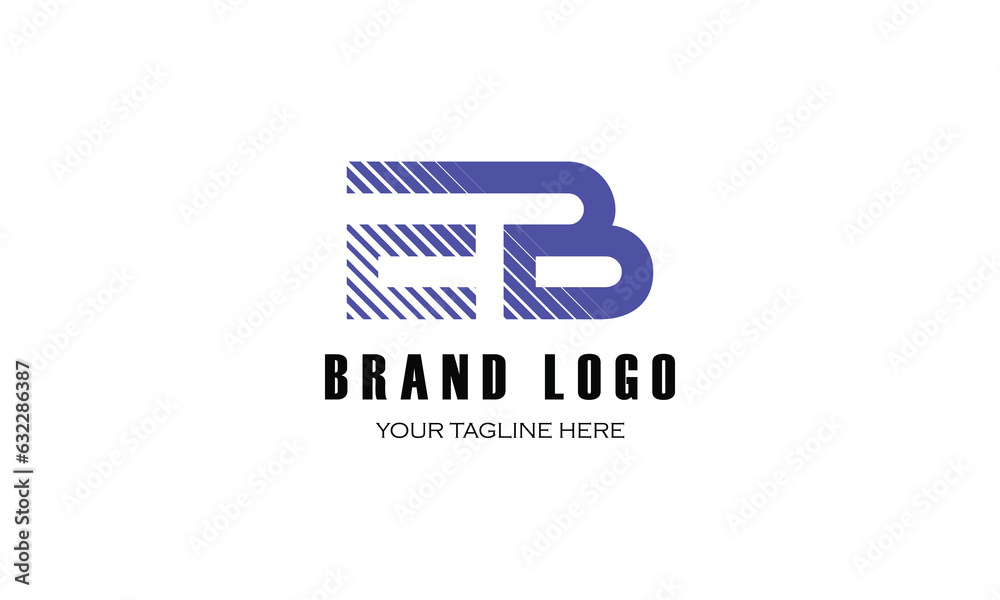 EB brand, creative, lining design company, BLUE logo design. EB brand, creative, lining design company, BLUE logo design.