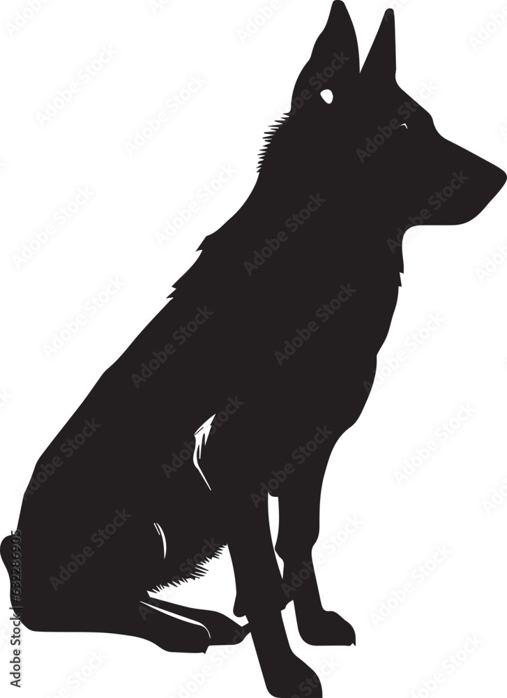 German Shepherd Vector silhouette