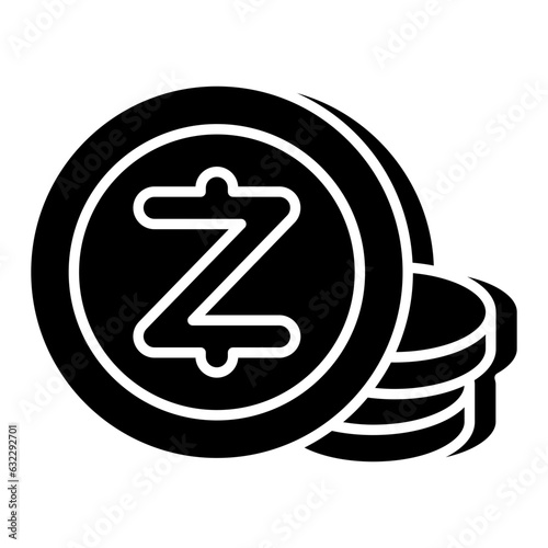 A unique design icon of zec currency 