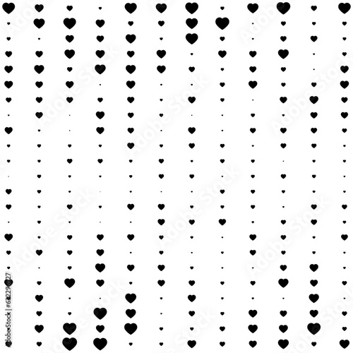 Hearts random pattern background. Vector illustration.	