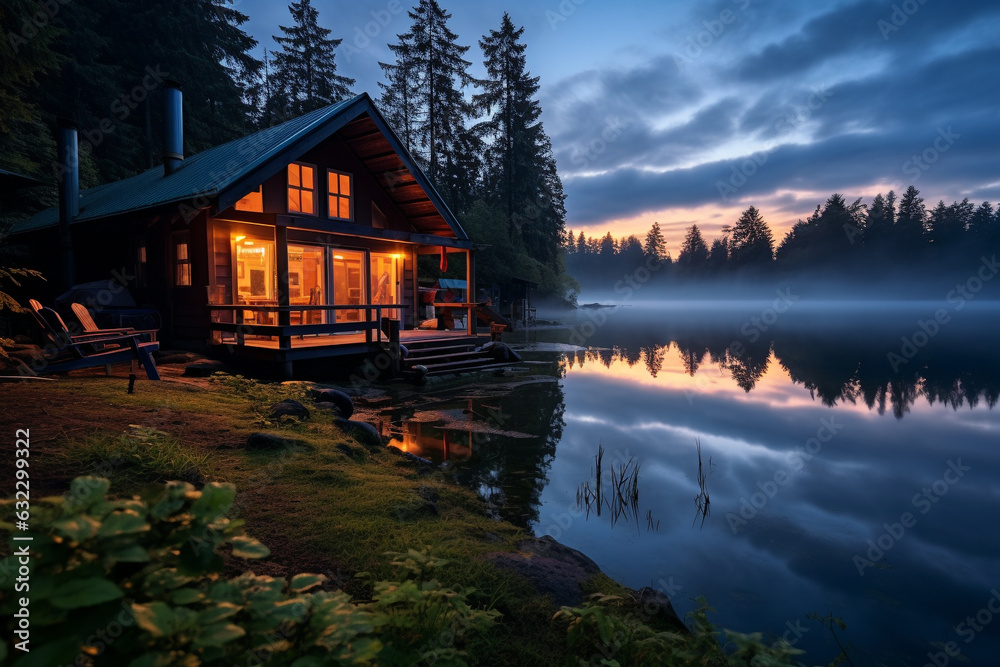 Fototapeta premium Haus am See