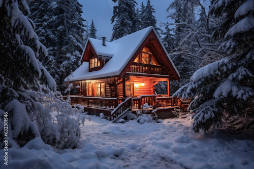 Hütte in Winterlandschaft © tanja