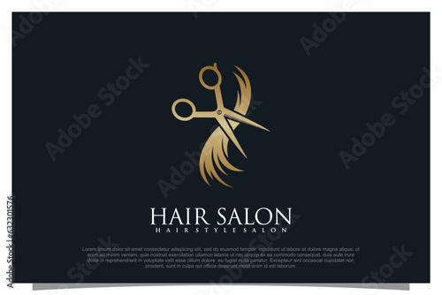 Haircut logo design element vector for your business