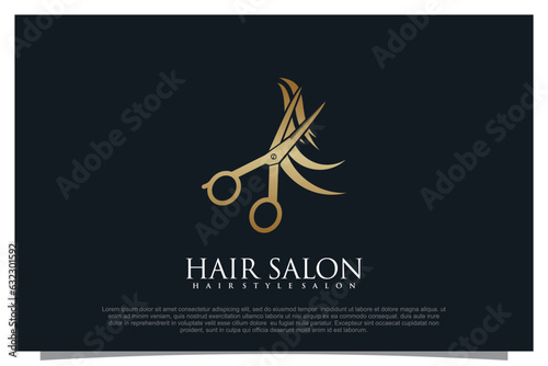 Haircut logo design element vector for your business