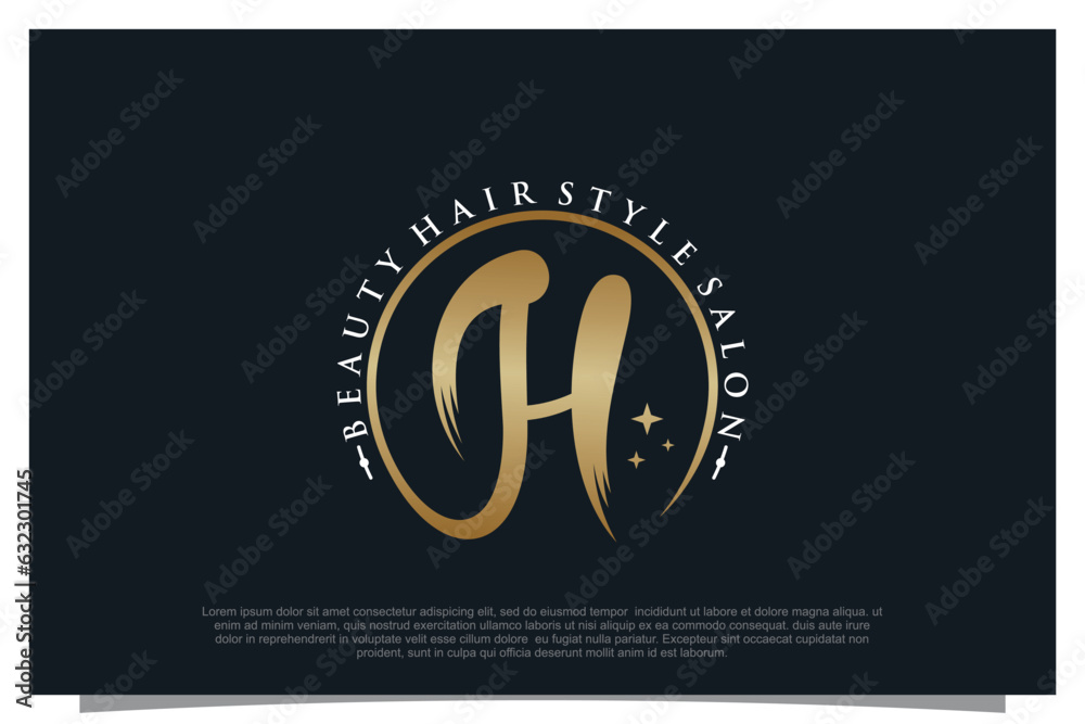 Fototapeta premium Haircut logo design element vector for your business