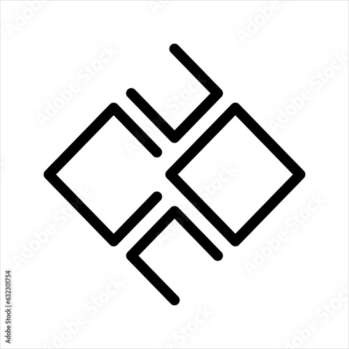 Tiler logo. Tile symbol and emblem. Logotype. Logomark. Graphic design and template. Vector illustration. EPS10.