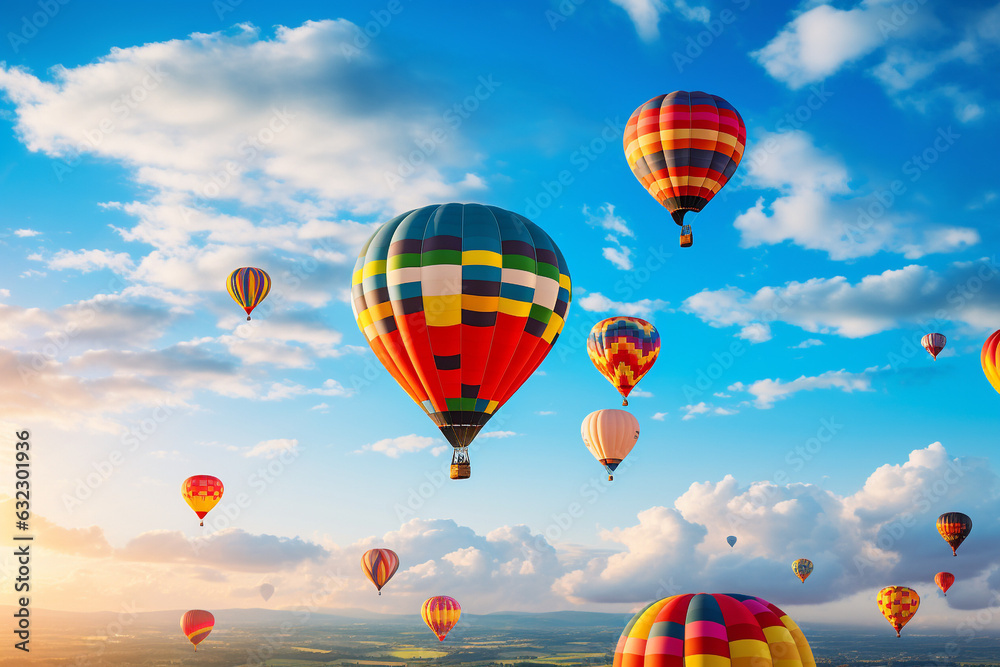 Obraz premium Heißluftballons