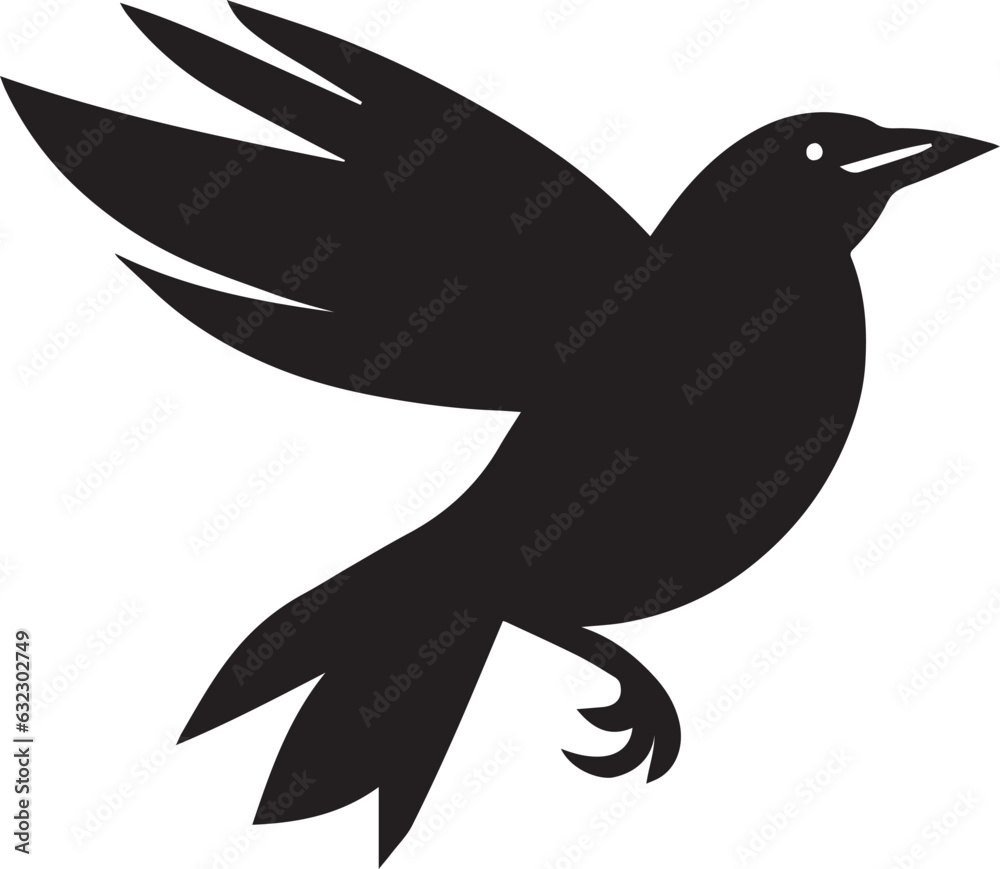 Bird Logo Vector silhouette, Bird icon vector illustration