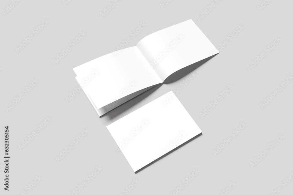 A4 Magazine Landscape Blank Mockup A4 Magazine Landscape Blank Mockup
