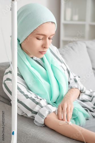 Teenage girl undergoing che...