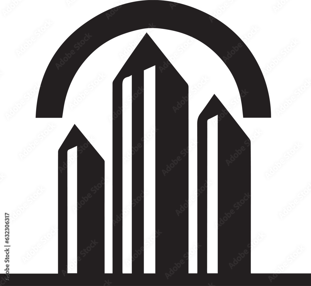 Building logo vector art illustration Building logo vector art illustration