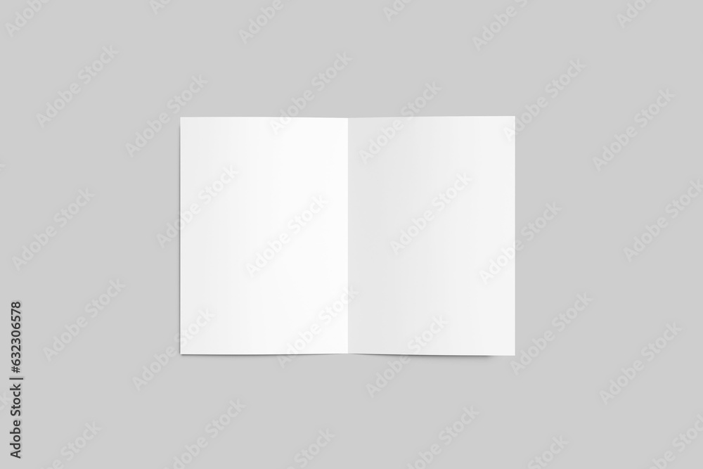 A5 Bifold Brochure Blank Mockup