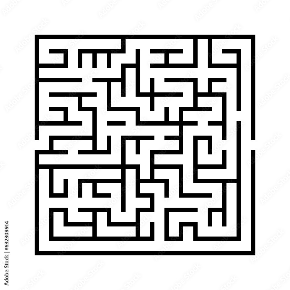 Square maze illustration
