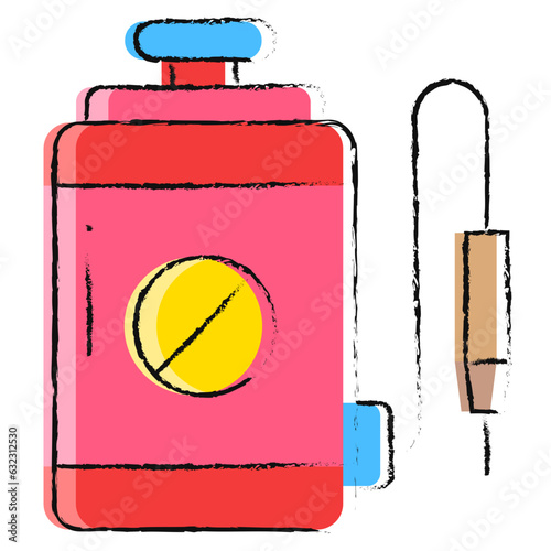 Vector hand drawn Pesticides illustration