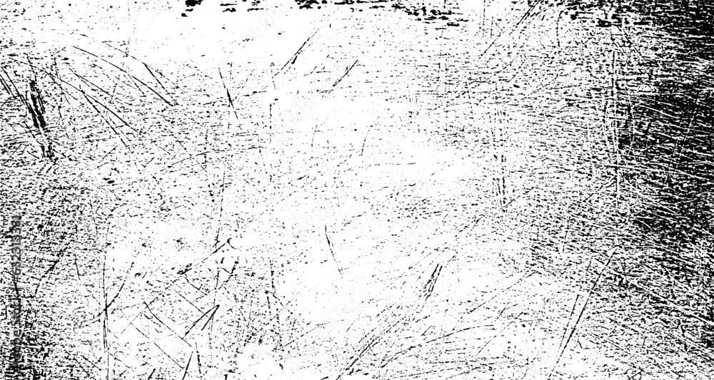 Obraz premium Scratched and Cracked Grunge Urban Background Texture Vector. Dust Overlay Distress Grainy Grungy Effect. Distressed Backdrop Vector Illustration. Isolated Black on White Background. EPS 10.