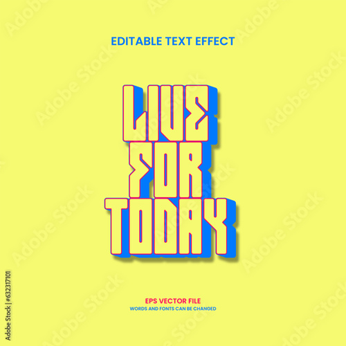 vector retro post quote title text effect editable premium 3d vector