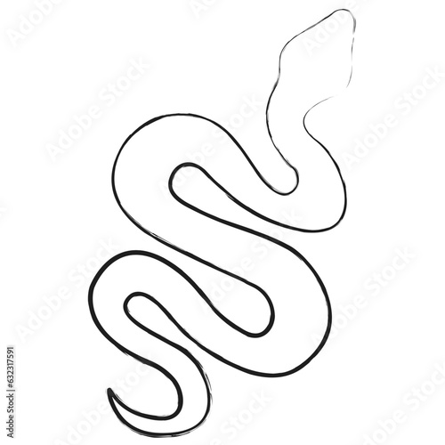Wallpaper Mural Vector hand drawn Snake illustration Torontodigital.ca